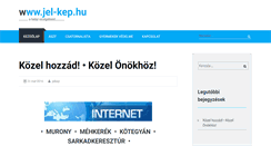 Desktop Screenshot of jel-kep.hu
